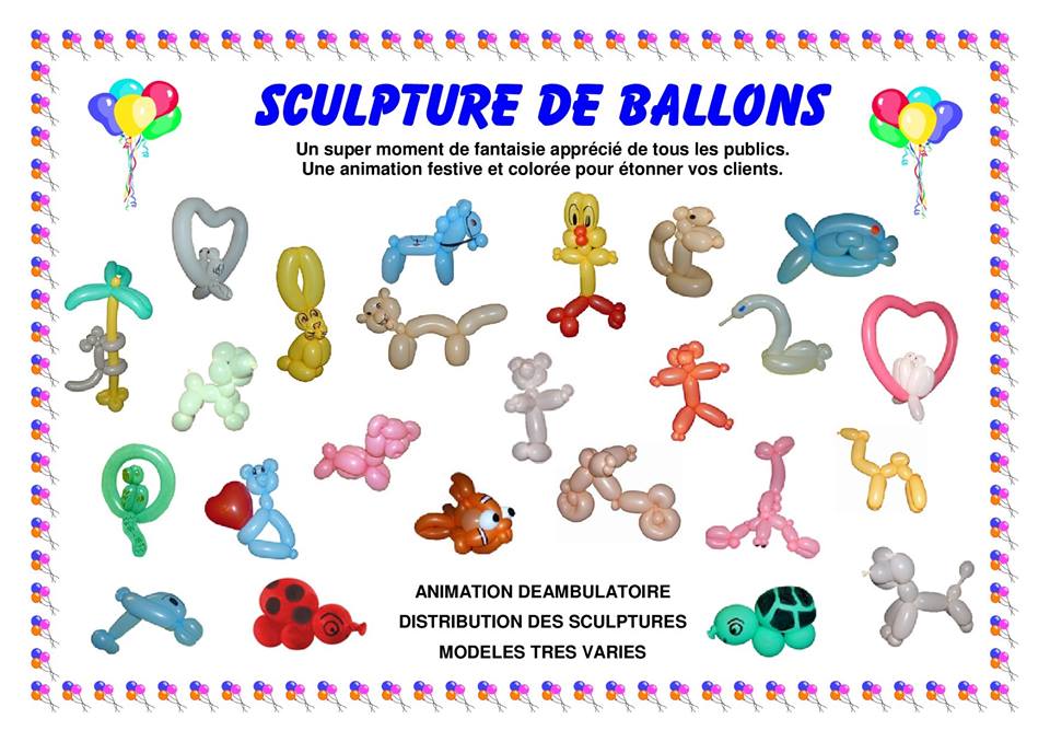 Sculpteurs de ballons pour un mariage